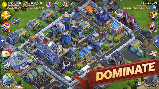 DomiNations Game UI